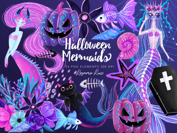 Download Halloween Mermaids Clipart, Gothic PNG - Gothic png Collection