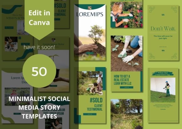 Download 50 Minimalist Social Media Templates - Premium Bundle
